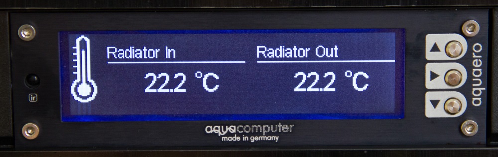 Radiator input/output display