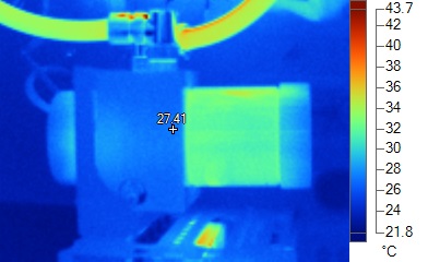 Infrared view of pump and res