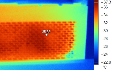 Infrared View of radiator