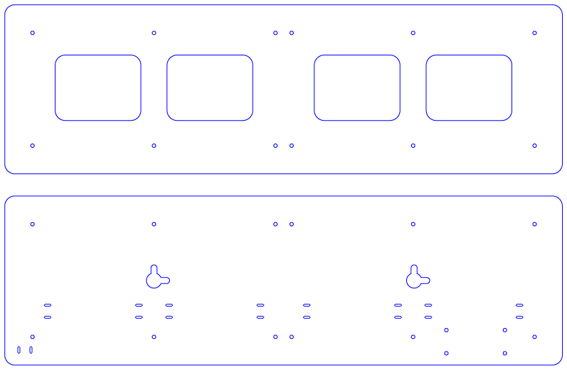 Laser cut template for LED panel mounting.